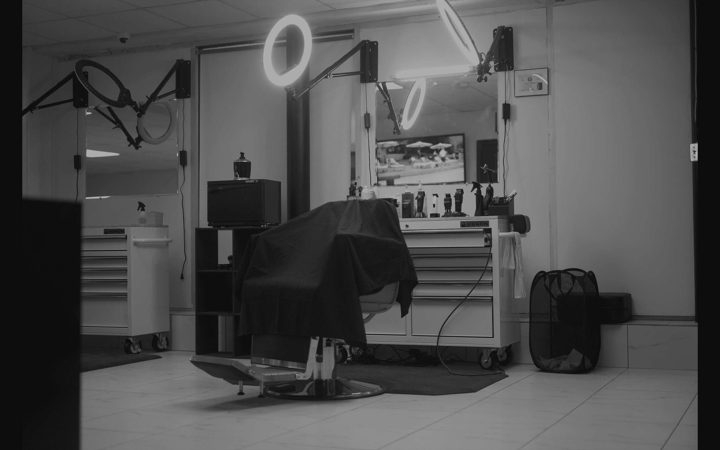 Inside Legends Barbershop